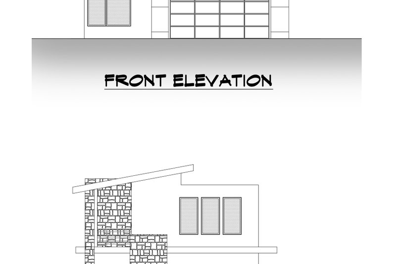 House Plan Design - Exterior - Other Elevation 2 for Contemporary House Plan #1066-191 - 6 bed, 4.5 bath