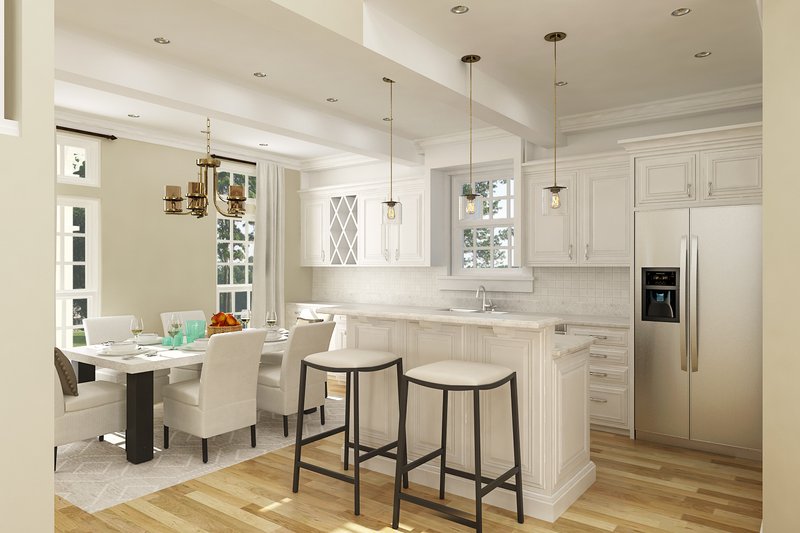 Home Plan - Interior - Kitchen 1 for Cottage House Plan #45-595 - 3 bed, 3 bath