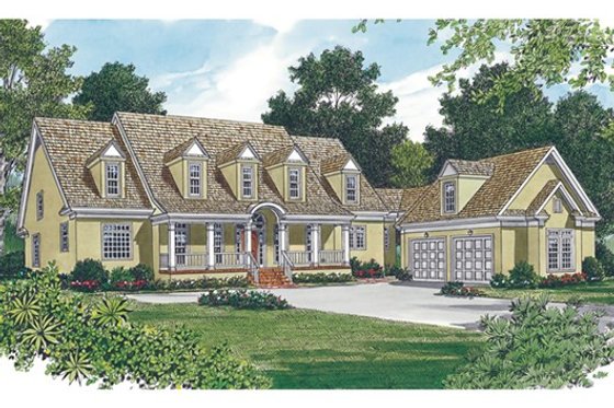 Exterior - Other Elevation for Country House Plan #453-13 - 4 bed, 3.5 bath