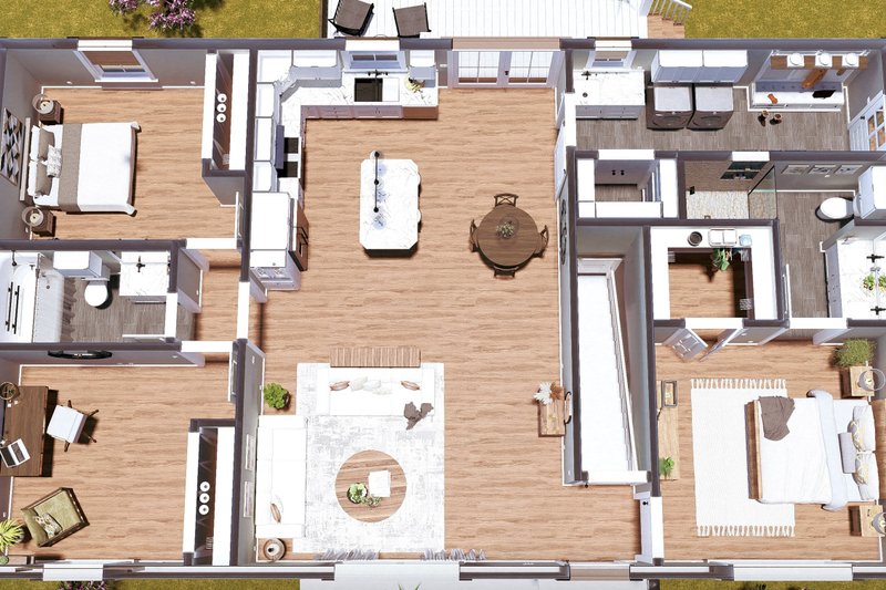 House Design - Interior - Other for Farmhouse House Plan #44-276 - 3 bed, 2 bath