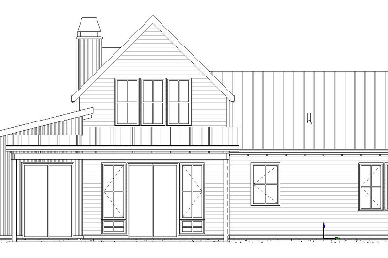 Architectural House Design - Exterior - Rear Elevation for Barndominium House Plan #895-108 - 3 bed, 2 bath