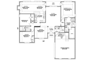 European Style House Plan - 3 Beds 2 Baths 2136 Sq/Ft Plan #81-330 