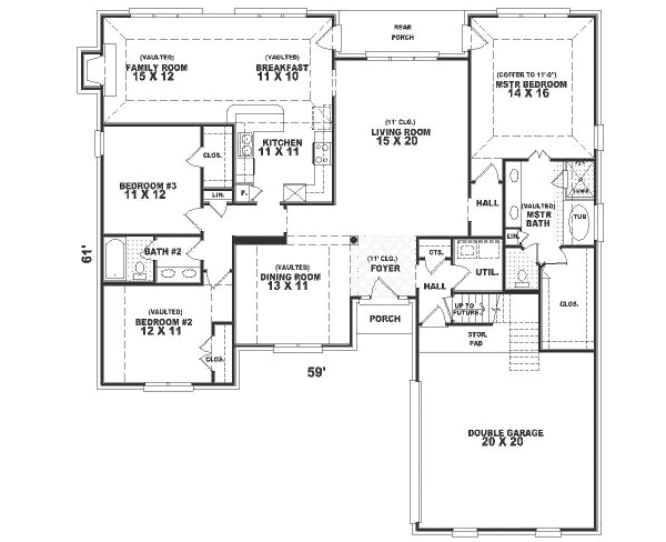 European Floor Plan - Main Floor Plan #81-330