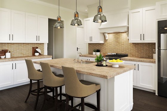 Interior - Kitchen 1 for Ranch House Plan #54-548 - 3 bed, 2.5 bath