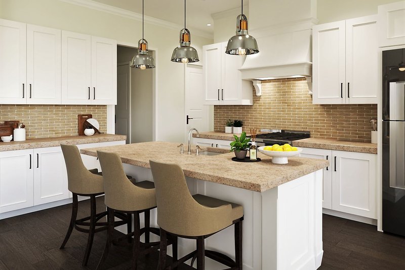 Home Plan - Interior - Kitchen 1 for Ranch House Plan #54-548 - 3 bed, 2.5 bath