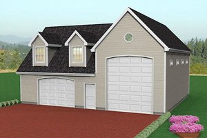 Traditional Exterior - Front Elevation Plan #75-203