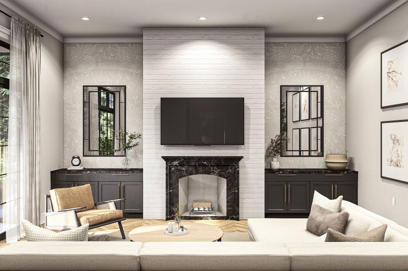 Dream House Plan - Interior - Family Room for Modern House Plan #455-509 - 3 bed, 2.5 bath