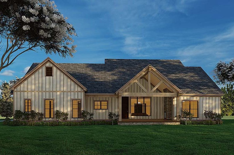 House Design - Exterior - Rear Elevation for Craftsman House Plan #923-175 - 4 bed, 2.5 bath