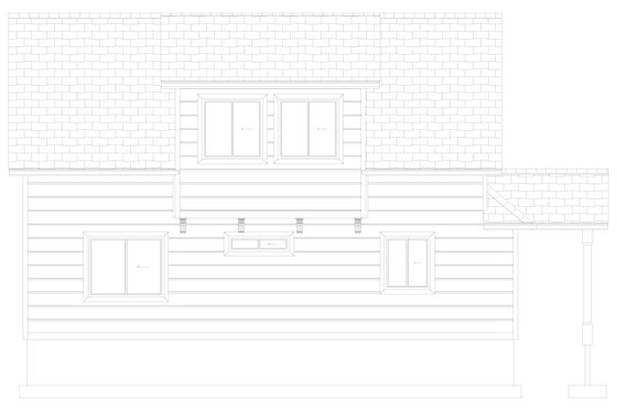 Exterior - Other Elevation 1 for Craftsman House Plan #1060-286 - 3 bed, 2 bath