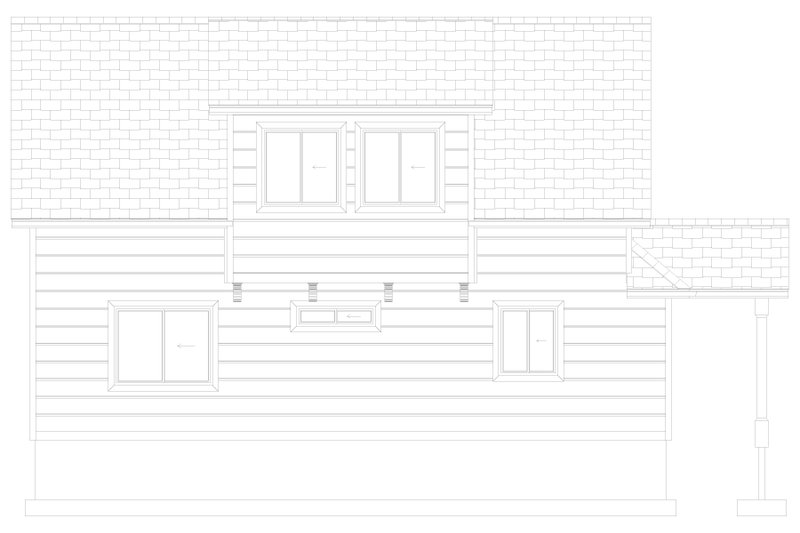 Dream House Plan - Exterior - Other Elevation 1 for Craftsman House Plan #1060-286 - 3 bed, 2 bath