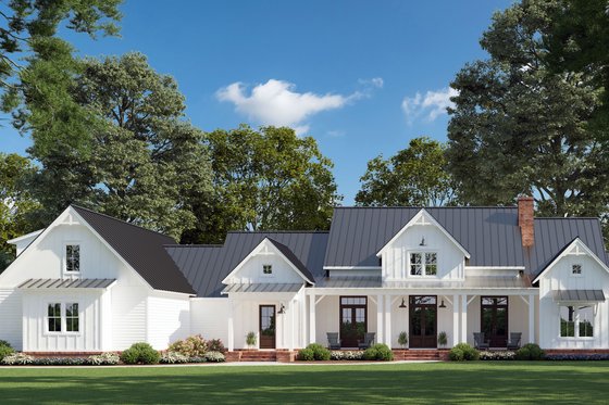 Modern Farmhouse Plan with Bonus Room