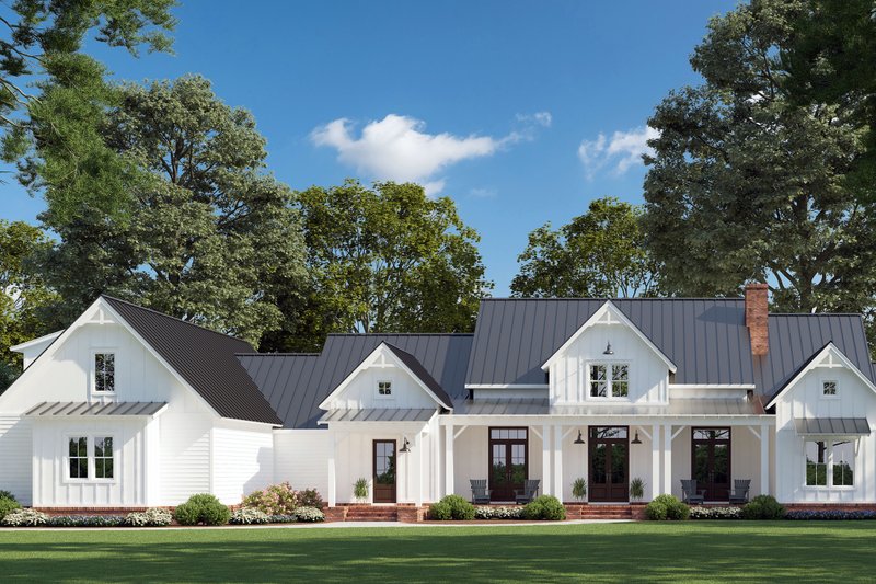 Home Plan - Farmhouse Exterior - Front Elevation Plan #1074-9