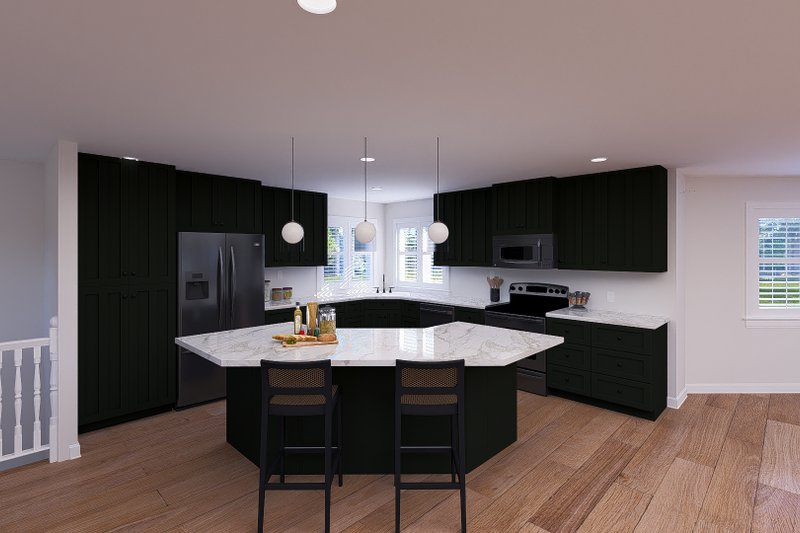 House Design - Interior - Kitchen for Barndominium House Plan #1060-339 - 2 bed, 1.5 bath