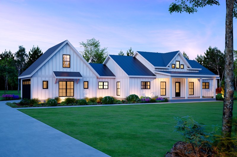 House Blueprint - Exterior - Front Elevation 5 for Farmhouse House Plan #932-1231 - 2 bed, 2 bath