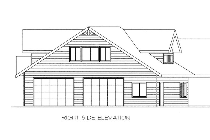House Plan Design - Exterior - Other Elevation for Ranch House Plan #117-1096 - 3 bed, 3.5 bath
