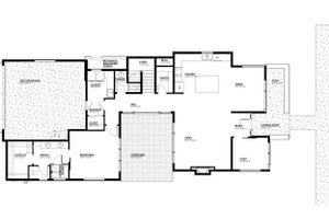 Floor Plan - Main Floor for Modern House Plan #895-158 - 3 bed, 2.5 bath