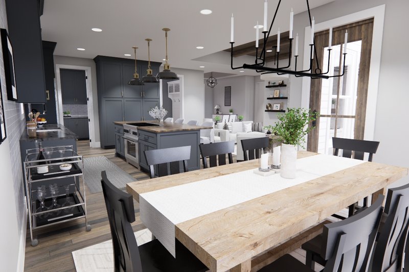 Home Plan - Interior - Dining Room for Farmhouse House Plan #51-1236 - 3 bed, 2 bath