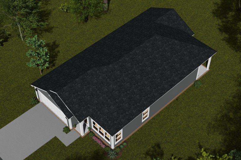 Home Plan - Exterior - Other Elevation 3 for Cottage House Plan #513-2293 - 3 bed, 2 bath