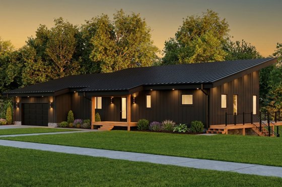 Exterior - Front Elevation 4 for Country House Plan #1089-70 - 3 bed, 2.5 bath