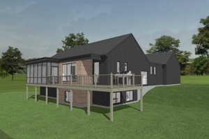 Exterior - Other Elevation for Modern House Plan #49-291 - 4 bed, 3.5 bath