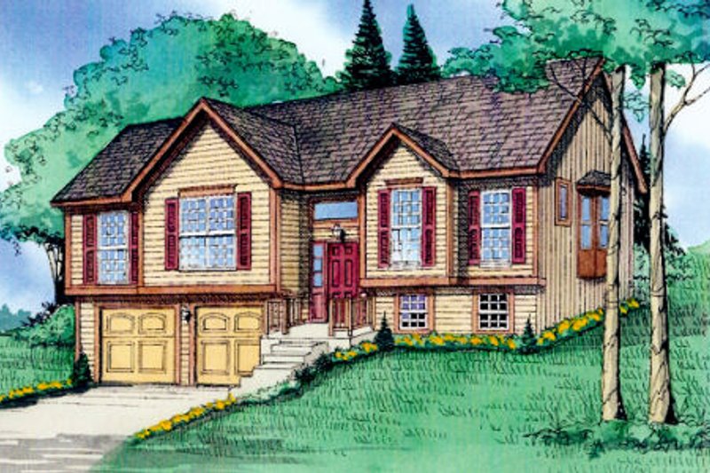 Architectural House Design - Traditional Exterior - Front Elevation Plan #405-165