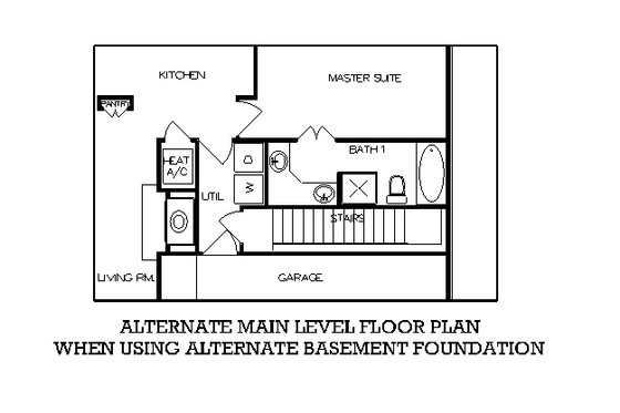 Floor Plan - Other Floor for European House Plan #45-256 - 4 bed, 2 bath