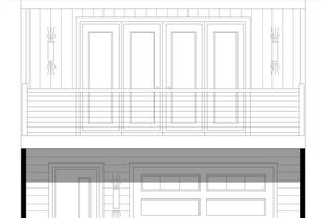 Exterior - Front Elevation 3 for Contemporary House Plan #932-431 - 1 bed, 1.5 bath