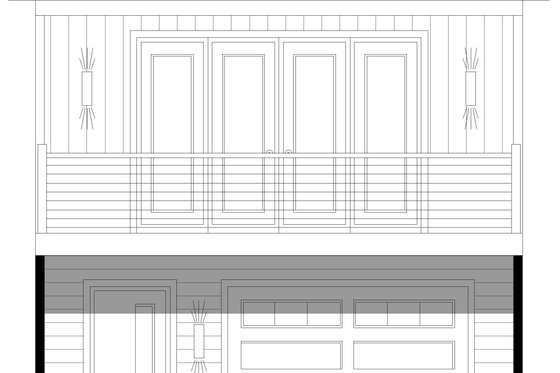 Exterior - Front Elevation 3 for Contemporary House Plan #932-431 - 1 bed, 1.5 bath