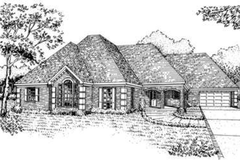 Dream House Plan - European Exterior - Front Elevation Plan #410-311