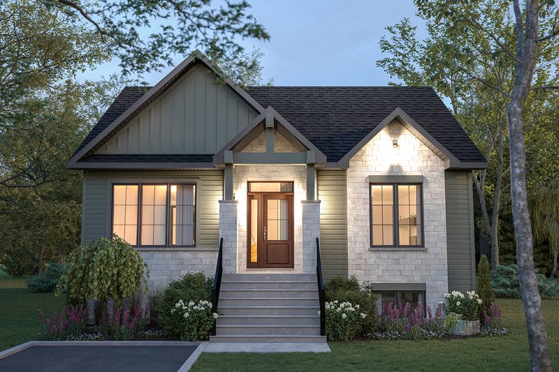 Home Plan - Craftsman Exterior - Front Elevation Plan #23-2867