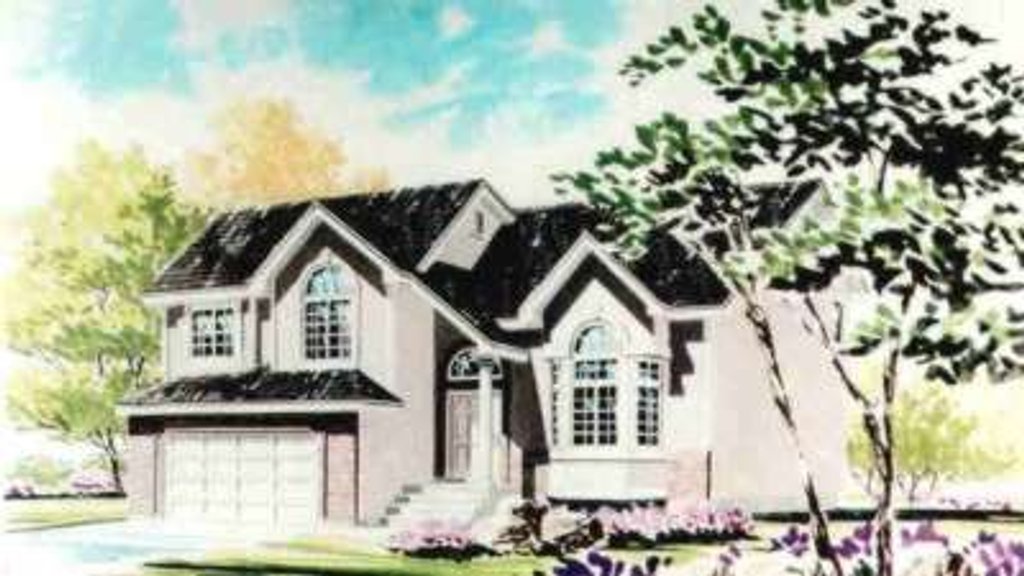 Exterior - Front Elevation 2 for Traditional House Plan #308-201 - 3 bed, 2.5 bath