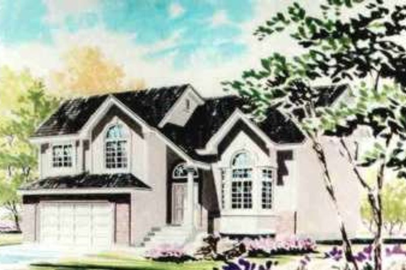 Exterior - Front Elevation 2 for Traditional House Plan #308-201 - 3 bed, 2.5 bath