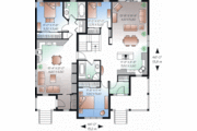 Farmhouse Style House Plan - 3 Beds 2 Baths 1741 Sq/Ft Plan #23-2195 