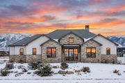 Mediterranean Style House Plan - 4 Beds 3.5 Baths 2459 Sq/Ft Plan #1096-80 Exterior 