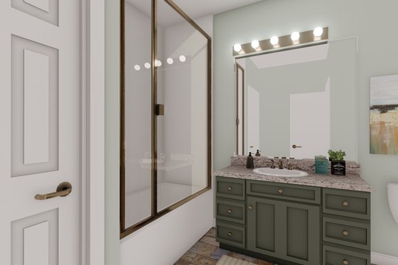 Interior - Master Bathroom 1 for Ranch House Plan #1060-103 - 3 bed, 2 bath