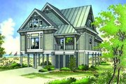 Beach Style House Plan - 4 Beds 3 Baths 2020 Sq/Ft Plan #45-197 