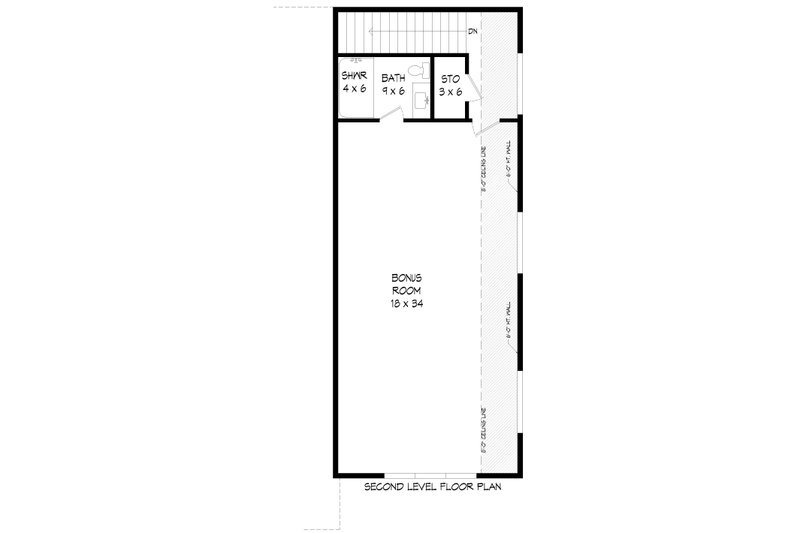 Dream House Plan - Floor Plan - Upper Floor for Traditional House Plan #932-430, 1 bath