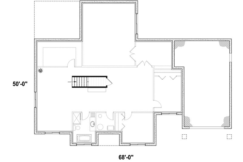 Craftsman Style House Plan - 4 Beds 2 Baths 1953 Sq/Ft Plan #23-2745 ...