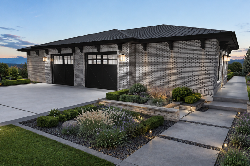 House Blueprint - Exterior - Rear Elevation 1 for Mediterranean House Plan #1060-499, 0 bath