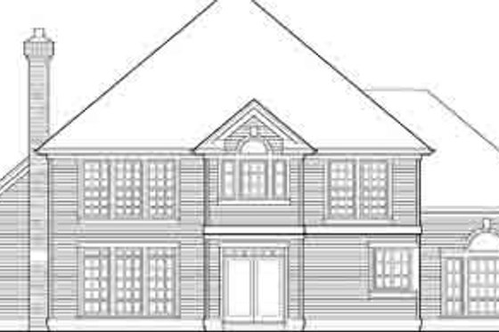 Exterior - Rear Elevation for Traditional House Plan #48-227 - 3 bed, 2.5 bath