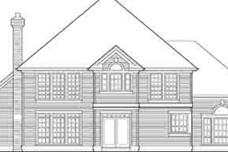 Home Plan - Exterior - Rear Elevation for Traditional House Plan #48-227 - 3 bed, 2.5 bath