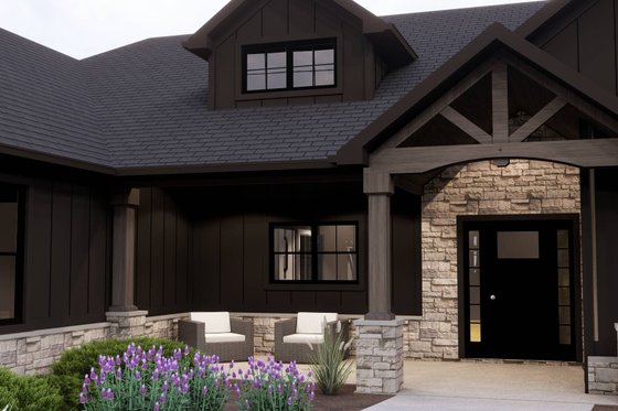 Exterior - Outdoor Living for Barndominium House Plan #1064-281 - 2 bed, 2 bath