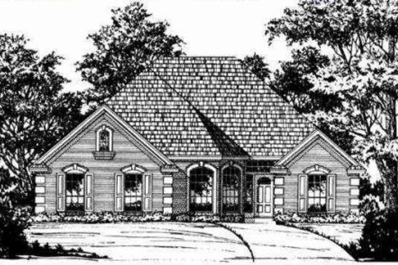 Home Plan - Exterior - Other Elevation 2 for European House Plan #40-121 - 3 bed, 2 bath
