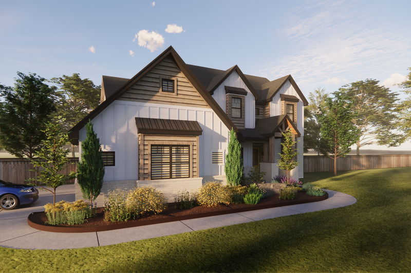 House Design - Exterior - Other Elevation 2 for Farmhouse House Plan #1098-7 - 3 bed, 2.5 bath
