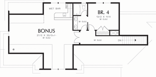 Dream House Plan - Craftsman Floor Plan - Upper Floor Plan #48-548