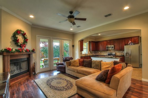 Interior - Family Room 2 for European House Plan #430-42 - 3 bed, 2 bath