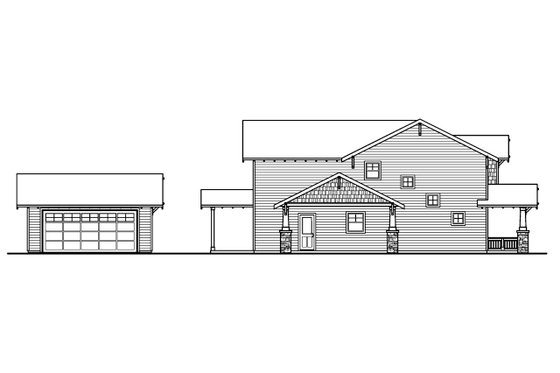 Exterior - Other Elevation for Craftsman House Plan #124-618 - 3 bed, 2.5 bath