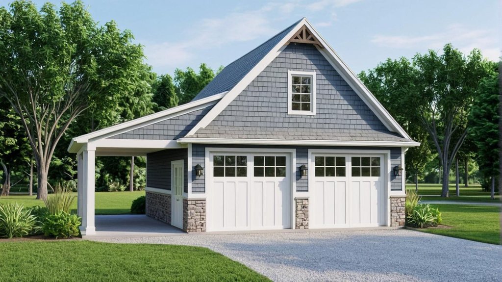 Exterior - Front Elevation 2 for Craftsman House Plan #1064-16, 0 bath