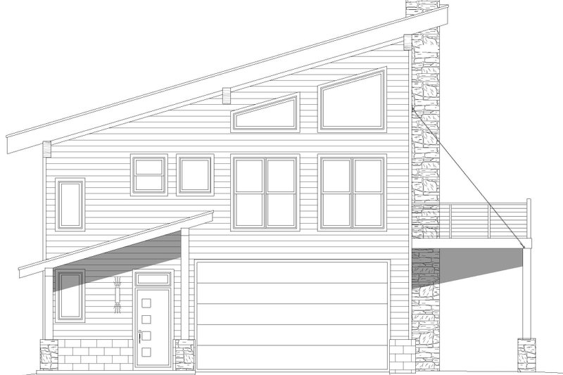 Home Plan - Exterior - Front Elevation 3 for Southern House Plan #932-789 - 4 bed, 2 bath