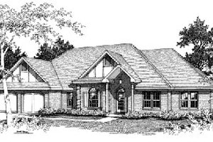 Traditional Exterior - Front Elevation Plan #14-107